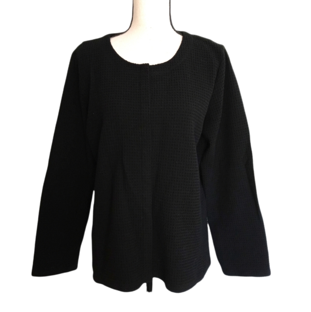 Eileen Fisher Textured Snap Button Front Coat - image 1